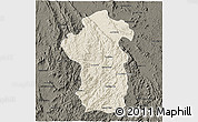 Shaded Relief 3D Map of Iakora, darken