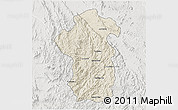 Shaded Relief 3D Map of Iakora, lighten, semi-desaturated