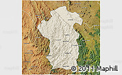 Shaded Relief 3D Map of Iakora, satellite outside
