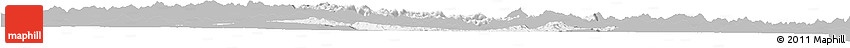 Gray Horizon Map of Iakora, single color outside