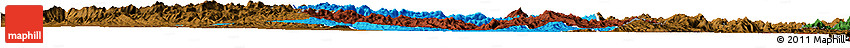 Political Horizon Map of Iakora, darken