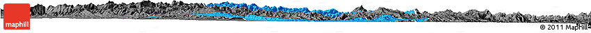 Political Horizon Map of Iakora, darken, desaturated