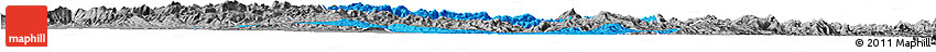 Political Horizon Map of Iakora, desaturated