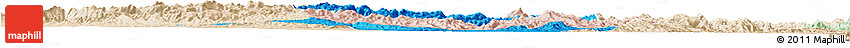 Political Horizon Map of Iakora, lighten