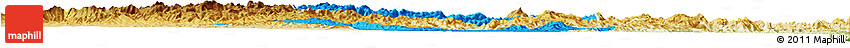 Political Horizon Map of Iakora, physical outside