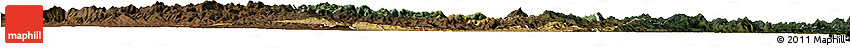 Satellite Horizon Map of Iakora, darken