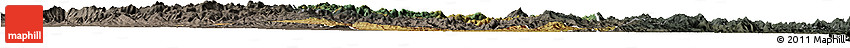 Satellite Horizon Map of Iakora, darken, semi-desaturated