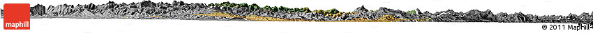 Satellite Horizon Map of Iakora, desaturated