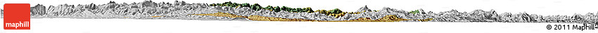 Satellite Horizon Map of Iakora, lighten, desaturated