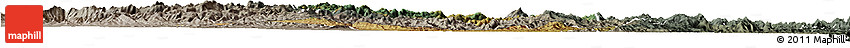 Satellite Horizon Map of Iakora, semi-desaturated