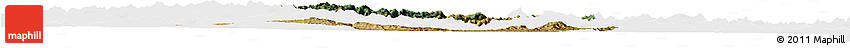 Satellite Horizon Map of Iakora, single color outside