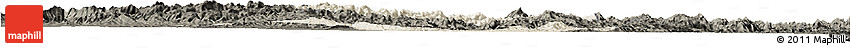 Shaded Relief Horizon Map of Iakora, darken