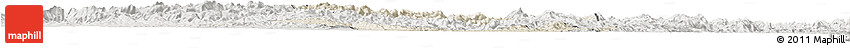 Shaded Relief Horizon Map of Iakora, lighten, semi-desaturated
