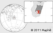 Blank Location Map of Iakora, highlighted country, highlighted parent region
