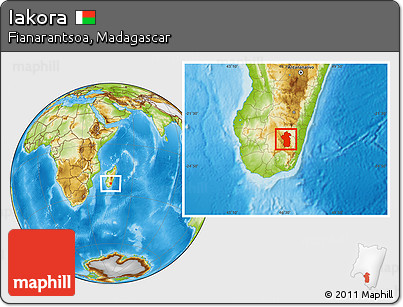Physical Location Map of Iakora
