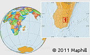 Political Location Map of Iakora
