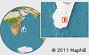 Satellite Location Map of Iakora, highlighted country