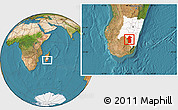 Satellite Location Map of Iakora, highlighted parent region