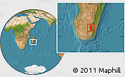 Satellite Location Map of Iakora