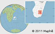 Savanna Style Location Map of Iakora, highlighted country