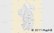 Classic Style Map of Iakora, single color outside