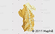 Physical Map of Iakora, cropped outside