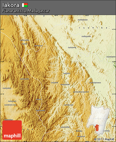 Physical Map of Iakora