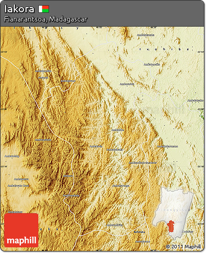 Physical Map of Iakora