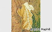 Physical Map of Iakora, satellite outside