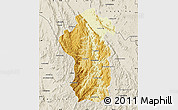 Physical Map of Iakora, shaded relief outside