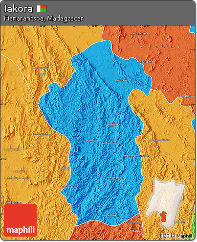 Political Map of Iakora