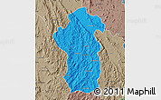 Political Map of Iakora, semi-desaturated