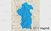 Political Map of Iakora, shaded relief outside