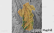 Satellite Map of Iakora, desaturated