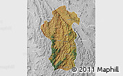 Satellite Map of Iakora, lighten, desaturated