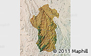 Satellite Map of Iakora, lighten