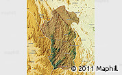 Satellite Map of Iakora, physical outside