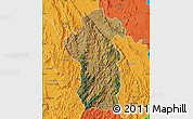 Satellite Map of Iakora, political outside