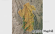 Satellite Map of Iakora, semi-desaturated