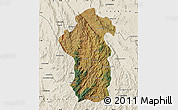 Satellite Map of Iakora, shaded relief outside