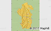 Savanna Style Map of Iakora, single color outside