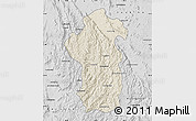 Shaded Relief Map of Iakora, desaturated