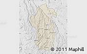 Shaded Relief Map of Iakora, lighten, desaturated