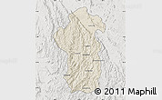 Shaded Relief Map of Iakora, lighten, semi-desaturated