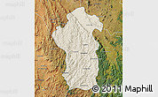 Shaded Relief Map of Iakora, satellite outside