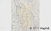 Shaded Relief Map of Iakora, semi-desaturated