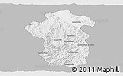 Gray Panoramic Map of Iakora, single color outside