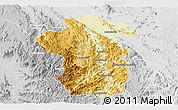 Physical Panoramic Map of Iakora, lighten, desaturated