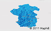 Political Panoramic Map of Iakora, cropped outside