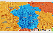 Political Panoramic Map of Iakora